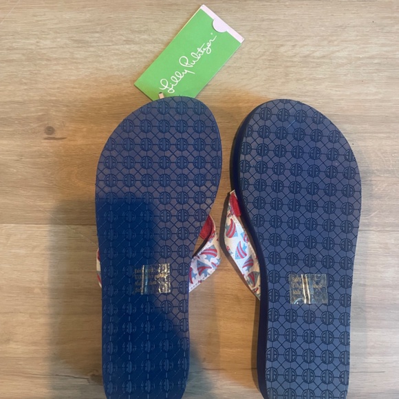 NWT Lilly Pulitzer women’s beach comber flip flops size 6 - Picture 8 of 8